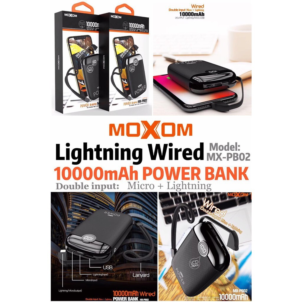 MOXOM Power Bank 10000 mAh "mx-pb02"